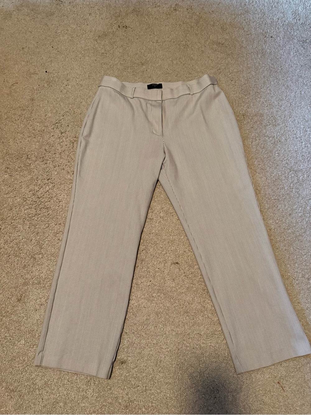 Tahari Tan Straight-Leg Women's Pants